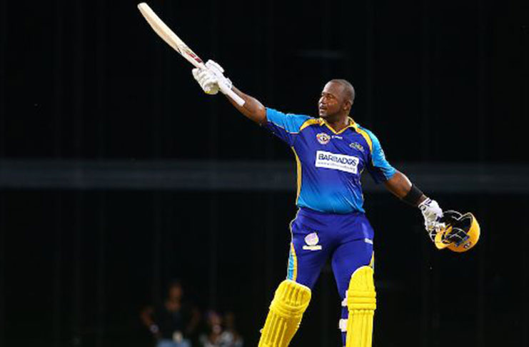Dwayne Smith celebrates his second century of the tournament. (Getty Images)