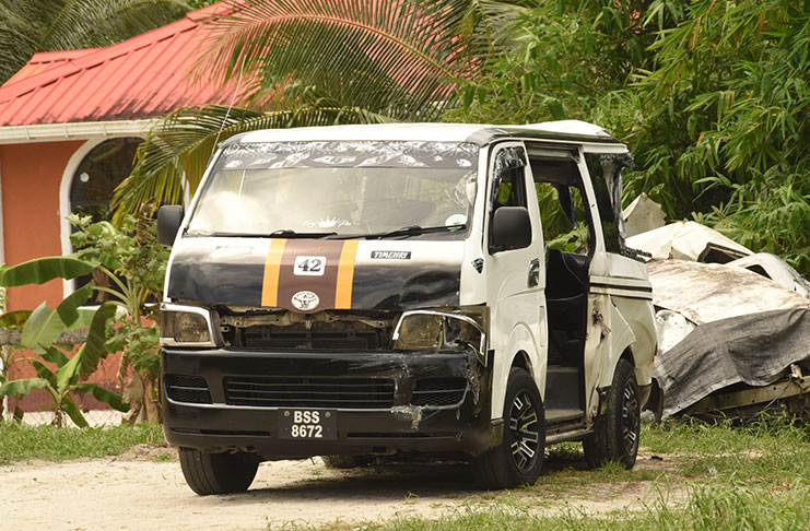 The minibus involved in the accident
