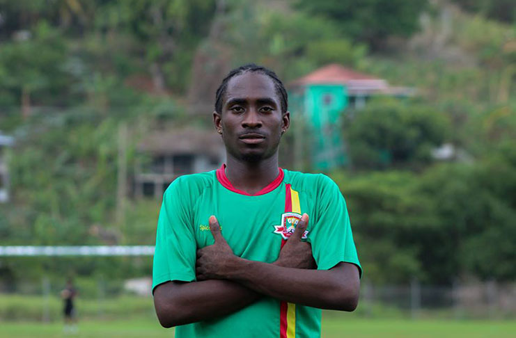 Grenada’s goal-scorer, Saydrel Lewis