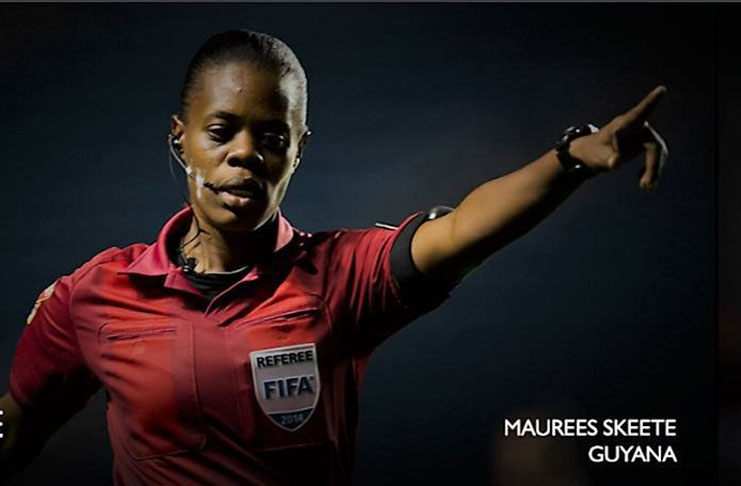 Guyana’s lone FIFA female referee Maurees Skeete
