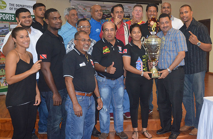 The Trinidad and Tobago team celebrate winning another CMRC Country title
