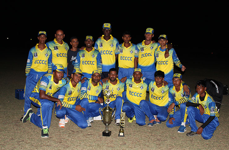 The winning Enmore Community Centre Cricket Club (ECCCC) team.
