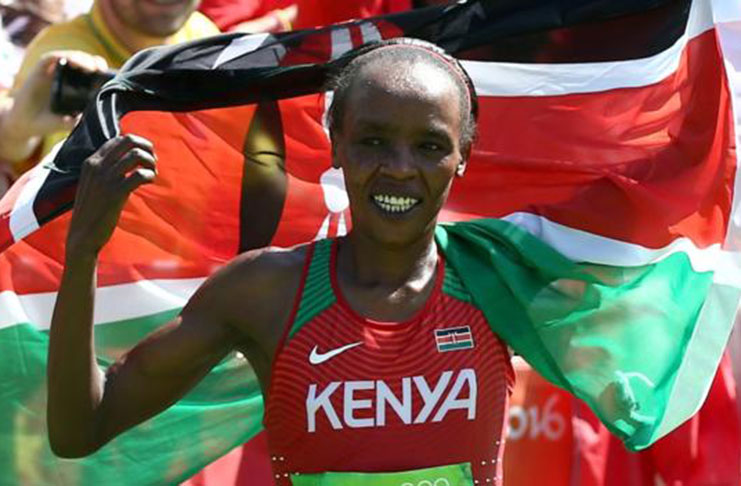 London Marathon and Olympic champion Jemimah Sumgong