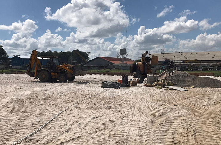 Works underway at GFF National Training Centre at Providence. (Photo compliments of GFF)