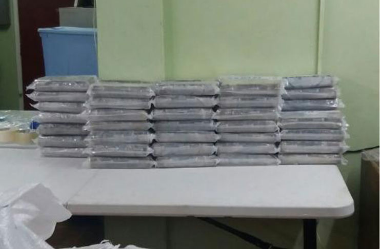 Over 147 pounds of cocaine in transparent packets