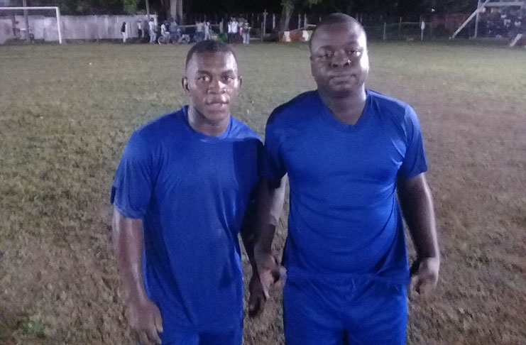 (Right) Joseph Giddings and Ronaldo August are the goalscorers for Gunners.