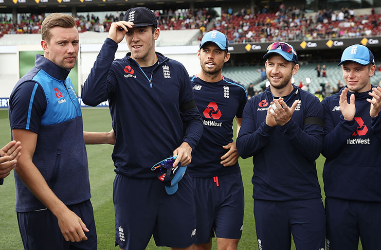 Pacer Craig Overton became England's 681st player, receiving his Test cap from John Emburey ©Getty Images