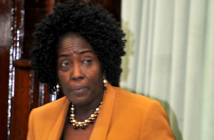 Minister within the Ministry of Communities, Valerie Patterson defends her position on squatting during the opening day of the 2018 budget debates.
