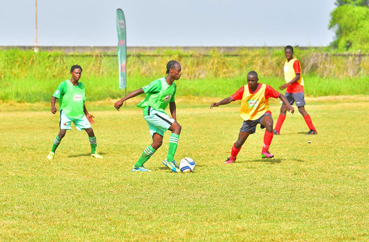 part of the action in the 2018 Milo Schools football tournament