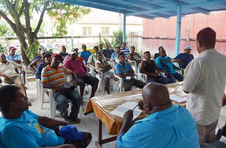 GAWU’s East Demerara Branch members meeting