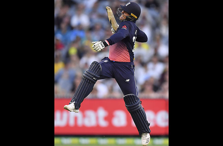 Jason Roy raced on to his fourth ODI hundred as England began to cruise in their chase.