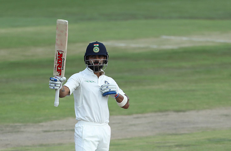 Virat Kohli settled down and gave India's reply direction to reach  to his 16th Test half-century ©BCCI
