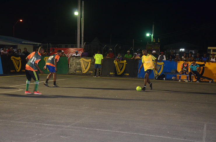 Action at the Pouderoyen tarmac in the Guinness ‘Greatest of the Streets’ West Demerara/East Bank Demerara Zone