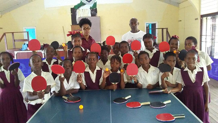 Regina Primary School trainees with coach Howard James in back row.