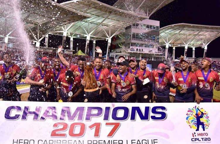 FLASHBACK: Trinbago Knight Riders lifted their second Caribbean Premier League (CPL) title in three years, when they defeated St Kitts and Nevis Patriots by three wickets in the 2017 final at the Brian Lara Cricket Academy in Tarouba.
