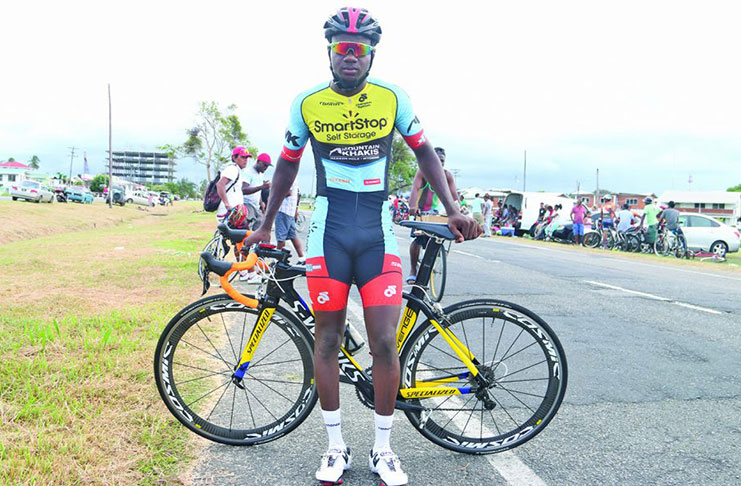 Shaquel Agard is the reigning champion of the Cheddi Jagan Memorial cycling road race.