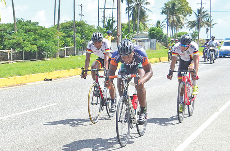 Alonzo Ambrose won the first leg of the 21st Cheddi Jagan Memorial cycling road race. He will want to repeat in the second leg in West Demerara.