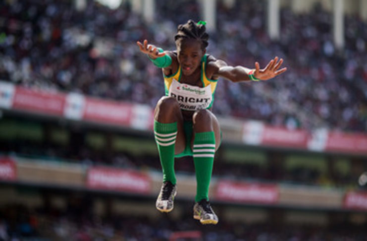 Chantoba Bright won Guyana’s lone Gold Medal on the opening day of the 2018 CARIFTA Games in the Girls U20 Long Jump