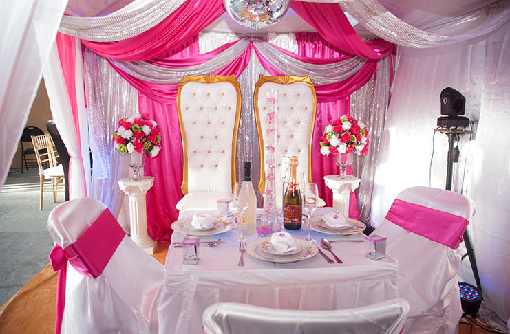 One of the small entrepreneurial booths at this year’s Wedding Expo