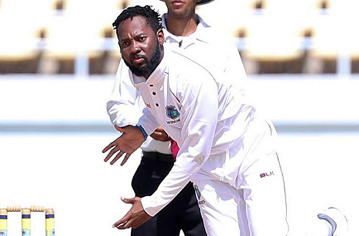 Left-arm spinner Jomel Warrican finished with 11 wickets in the match.