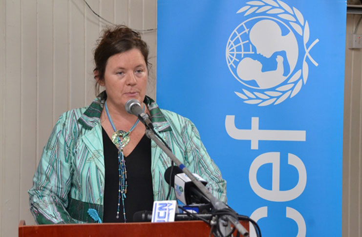 UNICEF representative to Guyana and Suriname, Sylvie Fouet