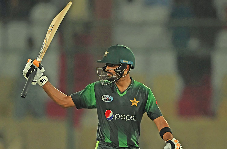 Babar Azam  brought up his half-century off just 30 balls. He went on to make 97 not out ©AFP