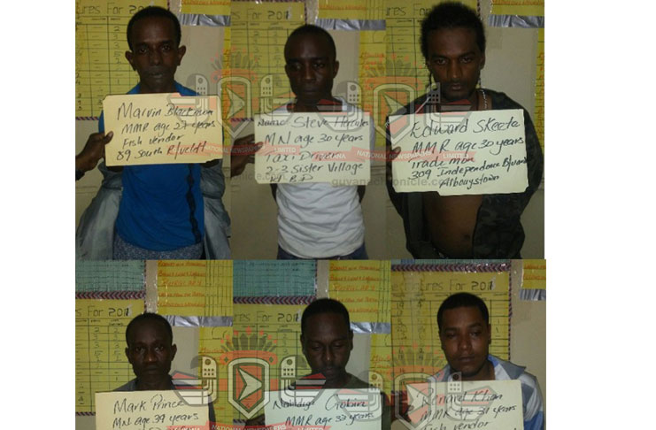 The six suspected bandits