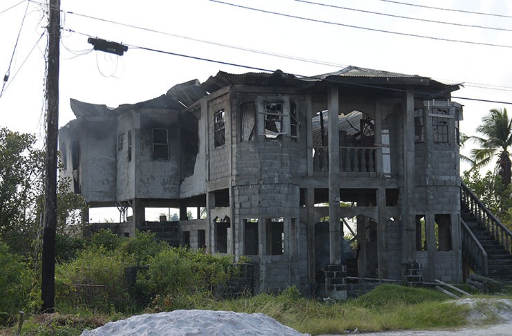 The aftermath of the fire