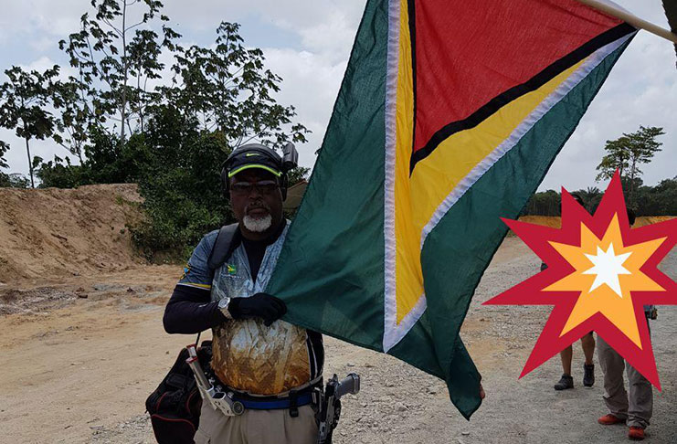 Harold ‘Topgun’ Hopkinson displays the Golden Arrowhead proudly.