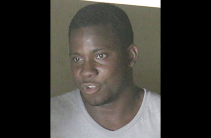 The accused: Marlon Callendar (Stabroek News photo)