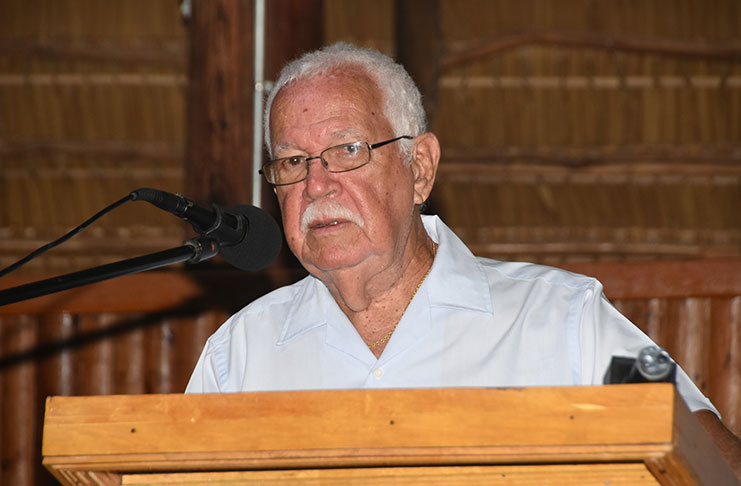 Former Veteran broadcaster Joseph 'Reds' Pereira (Adrian Narine Photo)