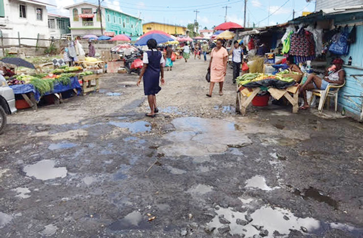 This was the condition of the two northern blocks of  Bourda Street in Georgetown for many years