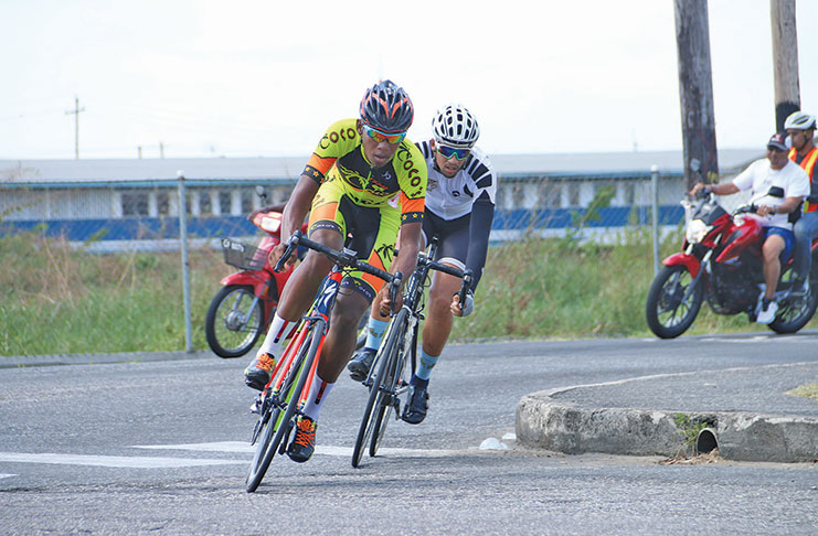 Team Coco’s Jamual John was dominant in Berbice to cop the BCCDA/Trojan PSL cycling road race yesterday.