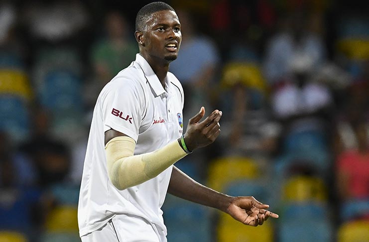 Jason Holder picked up four wickets on the third day of the third Test between WINDIES and Sri Lanka on Monday, June 25, 2018 at Kensington Oval. © CWI Media/Randy Brooks of Brooks Latouche Photography