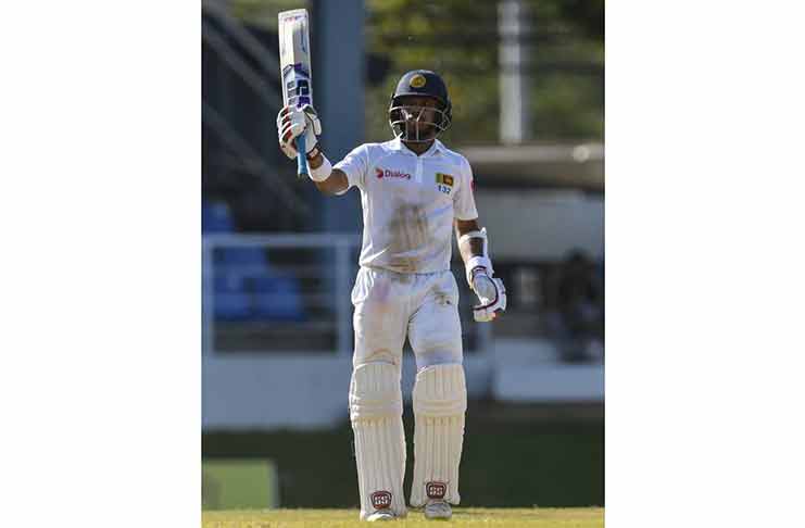 Kusal Mendis went past 50 and remained unbeaten on 94  at stumps. (Cricbuzz photo)