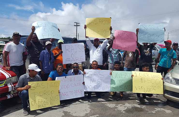 Region 2 minibus and car operators on the picket line