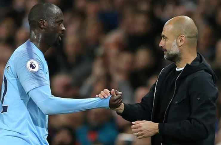 Yaya Toure (left) started one league game during the 2017-2018 season.