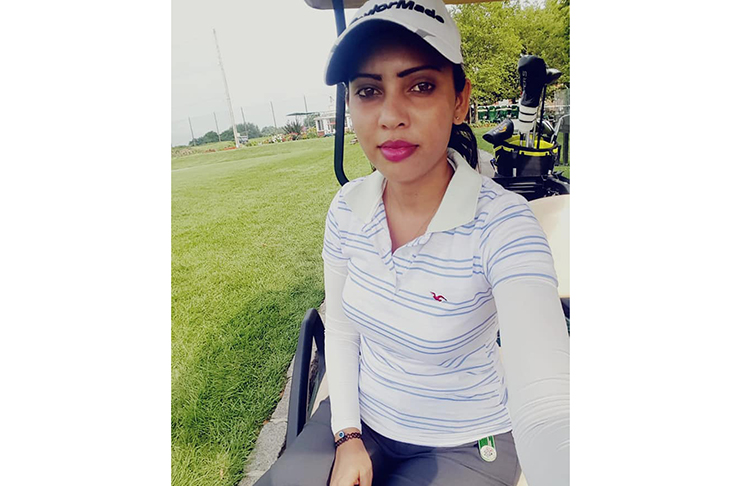 Christine Sukhram scored an eagle, a birdie and seven pars in her round of 79.