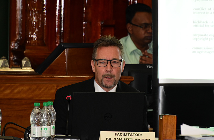 Dr. Sam Sittlington, Adviser to SOCU (Adrian Narine photo)