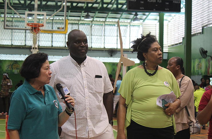 [From L-R] First Lady Sandra Granger; CEO of GTT, Justin Nedd and Founder of STEM Guyana, Karen Abrams.