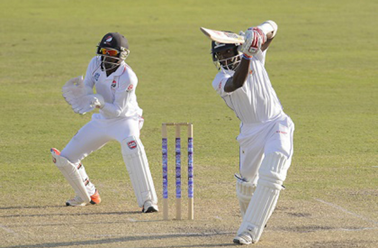 Sharmarh Brooks scored an unbeaten century to lead a West Indies A fightback