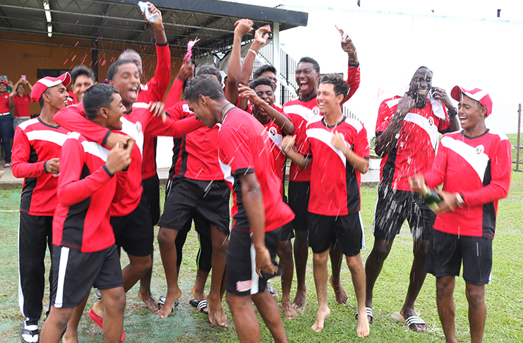 Trinidad and Tobago celebrating after capturing the Under-17 title last year
