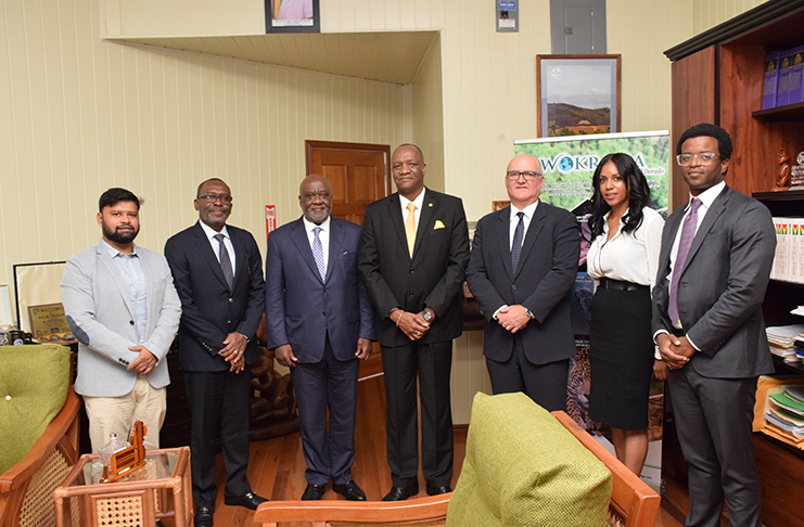 Minister of State, Joseph Harmon and the officials of Oil Ventures Limited