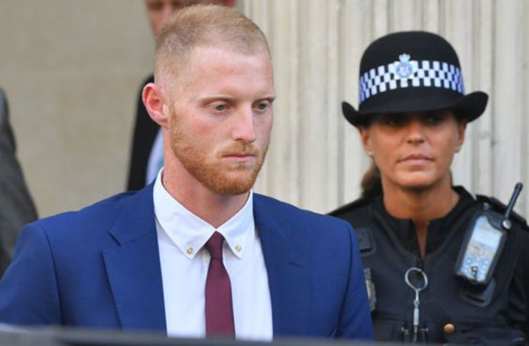 Ben Stokes leaves Bristol Crown Court after the first day of the trial