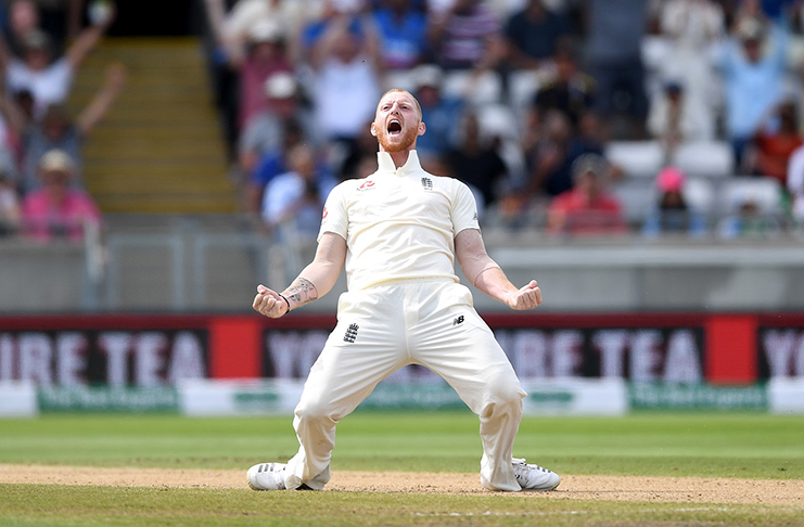 Ben Stokes roared after dismissing Virat Kohli. The England all-rounder finished with four for 40. (Getty Images)