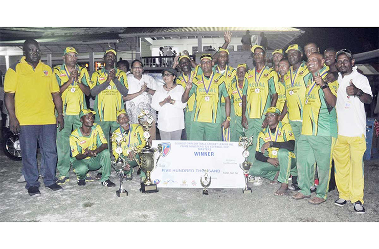Flashback! The victorious Regal Masters team after they won the inaugural Prime Minister T20 Softball Cup.