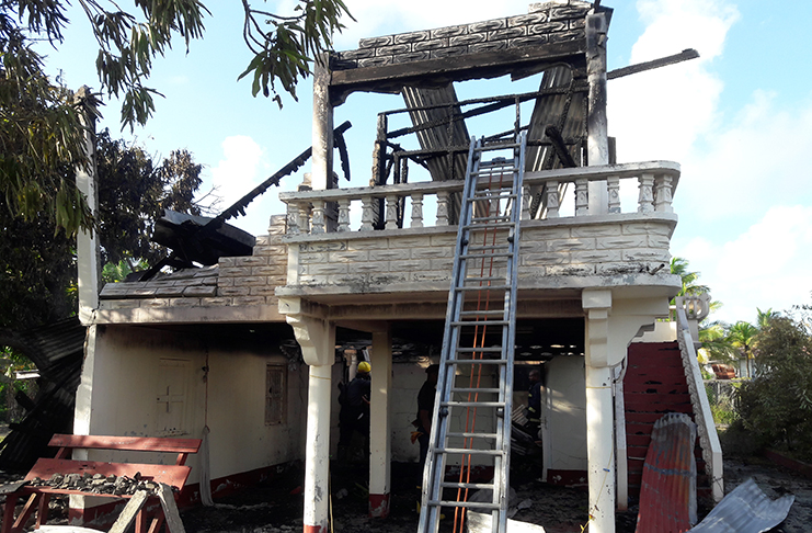 What is left of Mohan's home after Friday’s fire