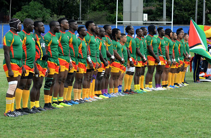 Guyana’s 15s Rugby team in Colombia for the Americas Rugby Challenge