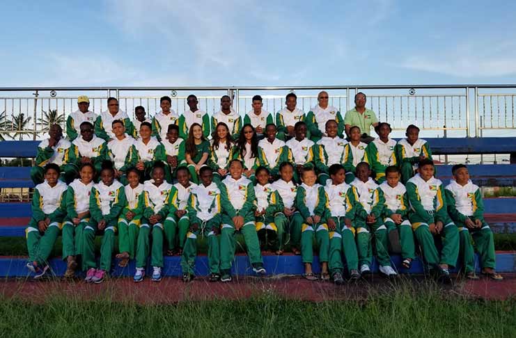 Guyana’s 2018 Goodwill Swim Meet team that will wing-out this morning