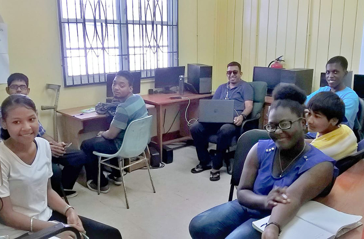 Classes for the CSEC examinations started earlier this month at the Guyana Society for the Blind